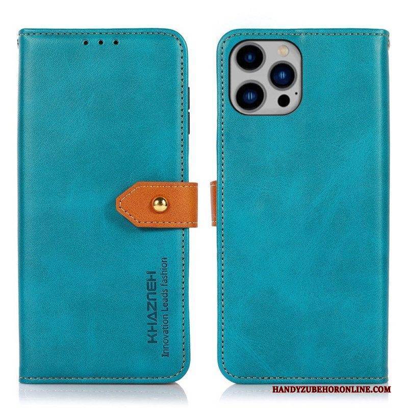Flip Case Für iPhone 14 Plus Mit Khazneh-riemen
