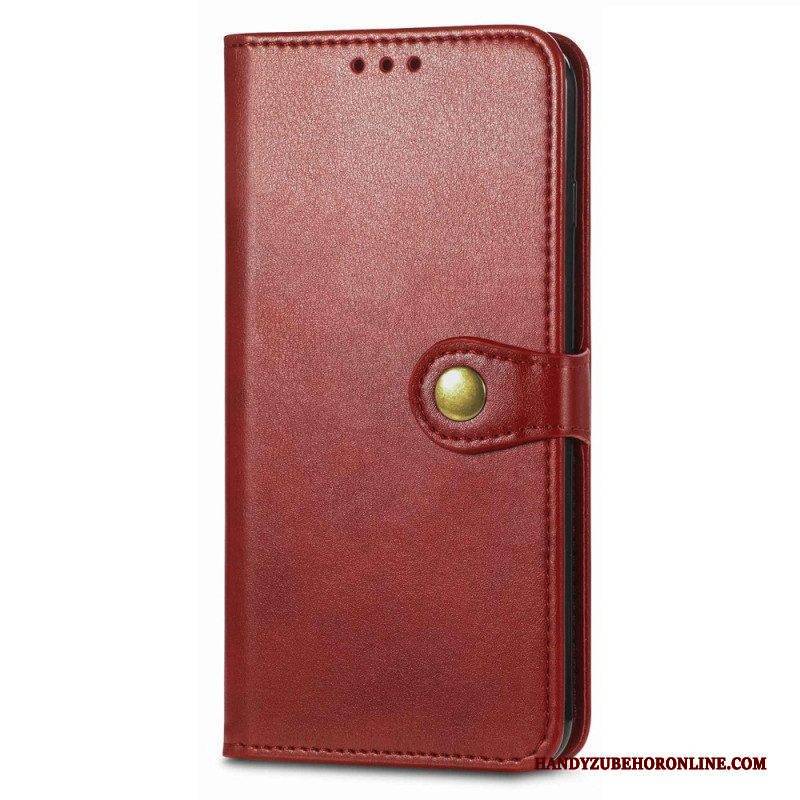 Flip Case Für iPhone 14 Pro Magnetischer Knopf