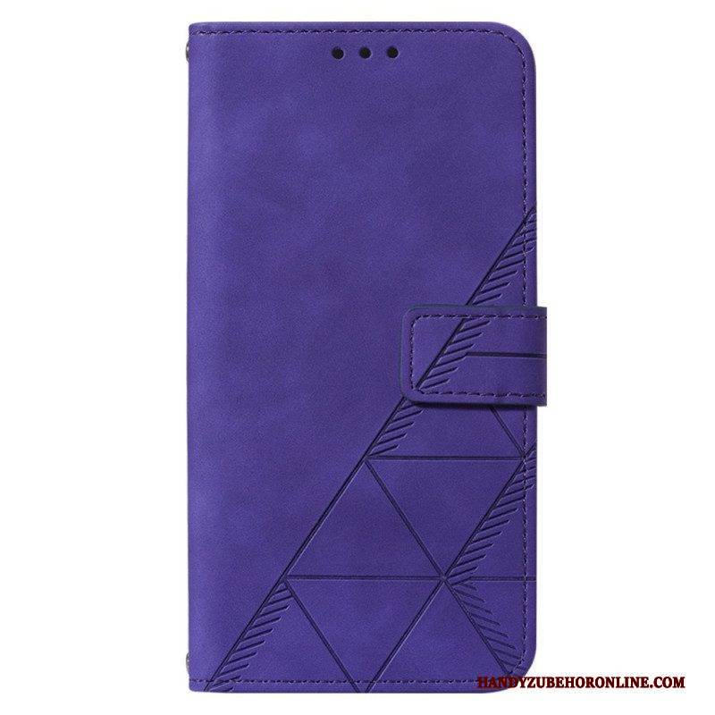 Flip Case Für iPhone 14 Pro Mit Kordel Riemendreiecke