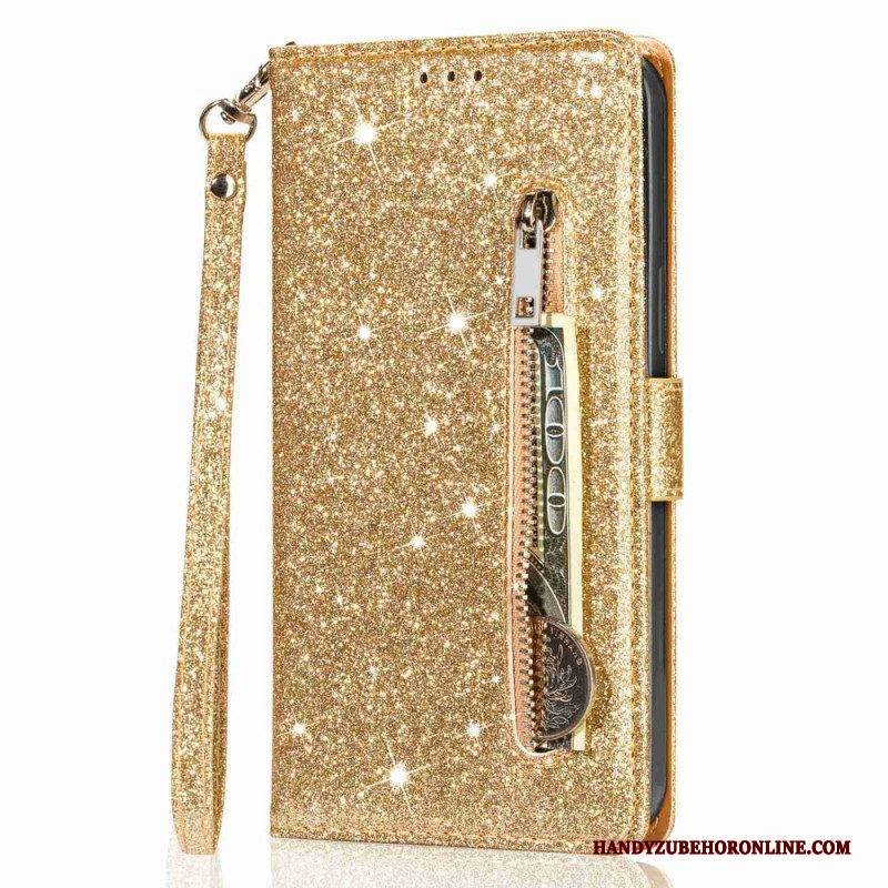 Flip Case Für iPhone 14 Pro Pailletten-glitzer-stil