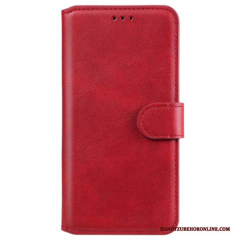 Flip Case Für iPhone 14 Retro-ledereffekt