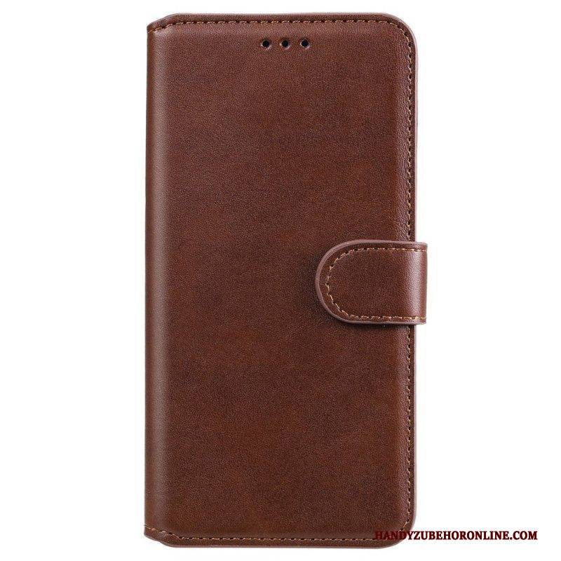 Flip Case Für iPhone 14 Retro-ledereffekt