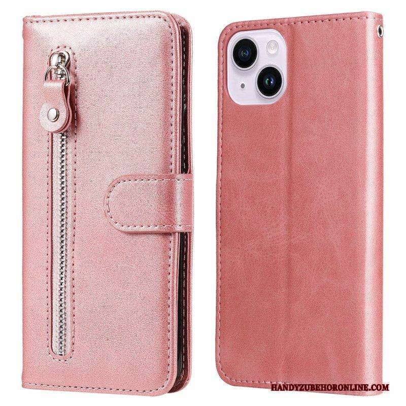 Flip Case Für iPhone 15 Geldbörse