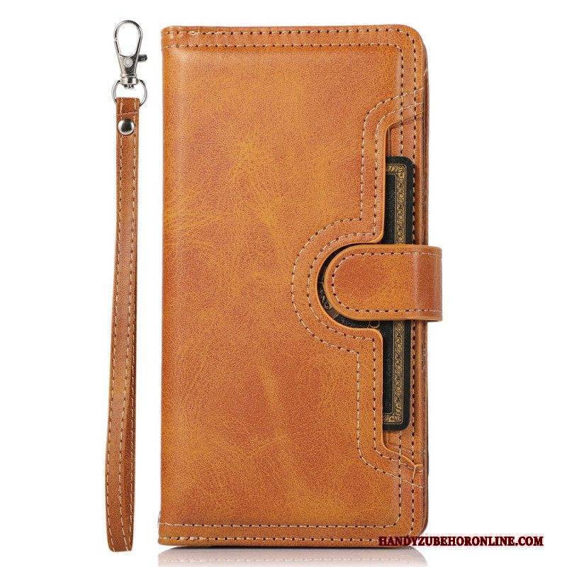 Flip Case Für iPhone 15 Plus Multikarten Und Vordertasche