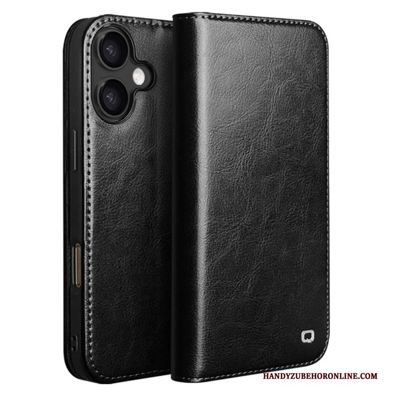 Flip Case Für iPhone 17 Qialino Ledergeldbörse