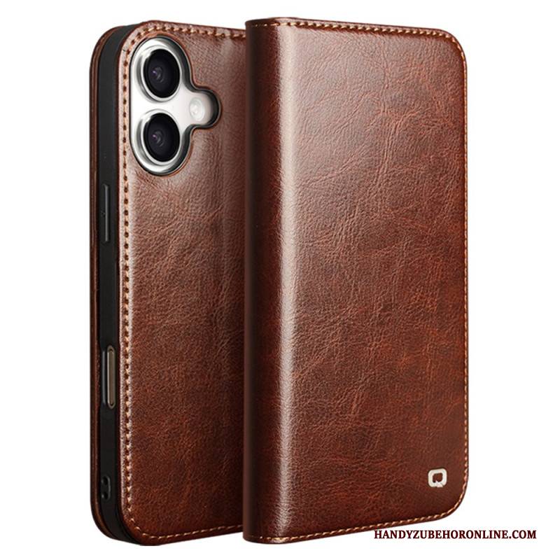 Flip Case Für iPhone 17 Qialino Ledergeldbörse