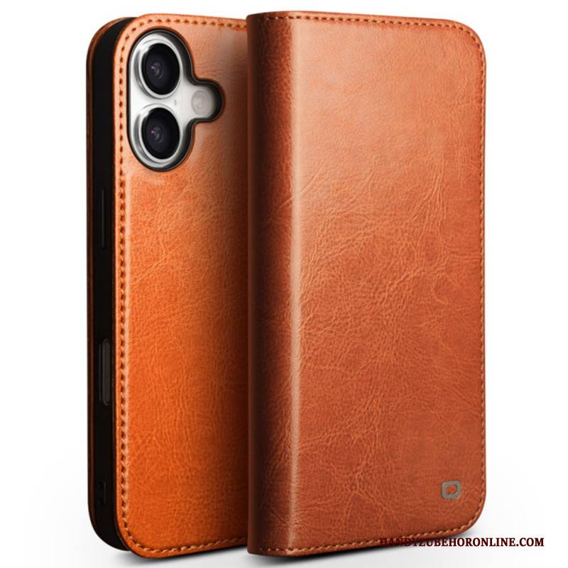 Flip Case Für iPhone 17 Qialino Ledergeldbörse