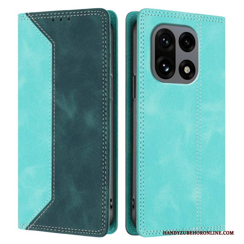 Flip Case Oneplus 15 Handyhülle Zweifarbiger Rfid-schutz