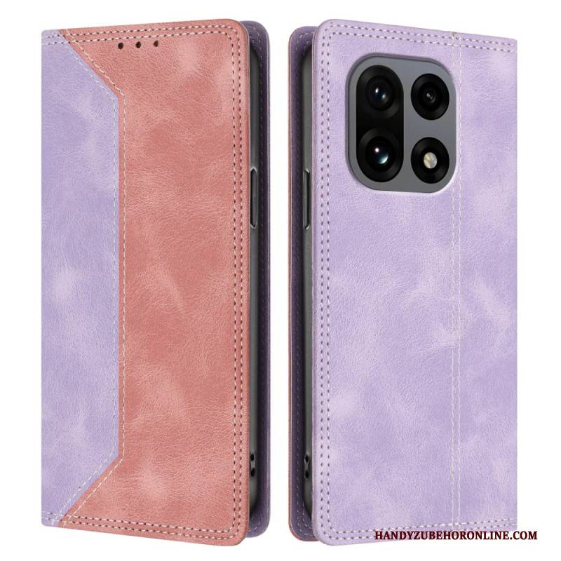 Flip Case Oneplus 15 Handyhülle Zweifarbiger Rfid-schutz