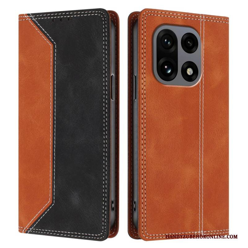 Flip Case Oneplus 15 Handyhülle Zweifarbiger Rfid-schutz