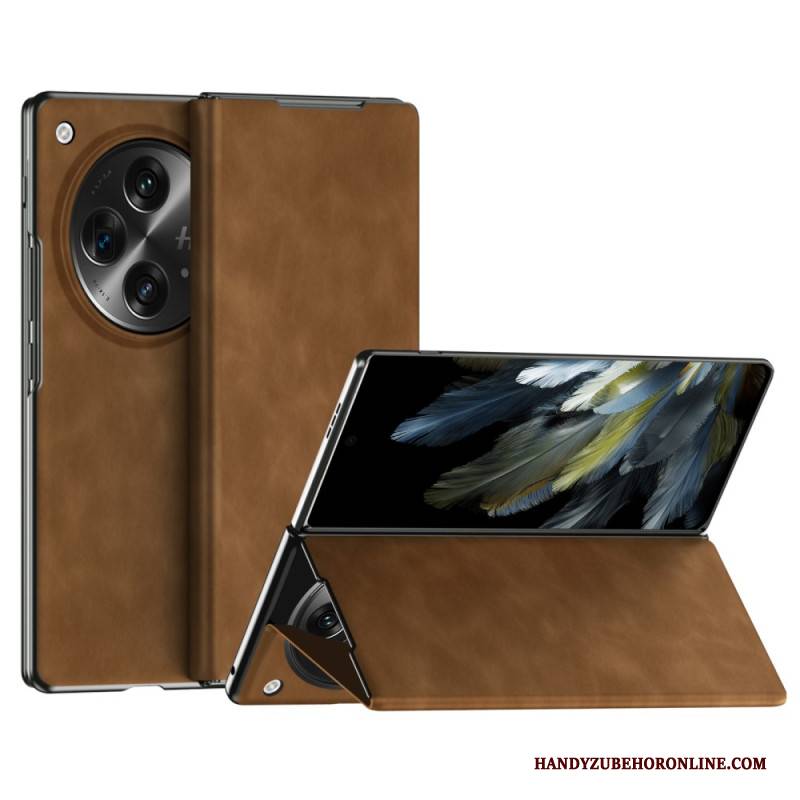 Flip Case Oppo Find N3 Klassisches Nappaleder