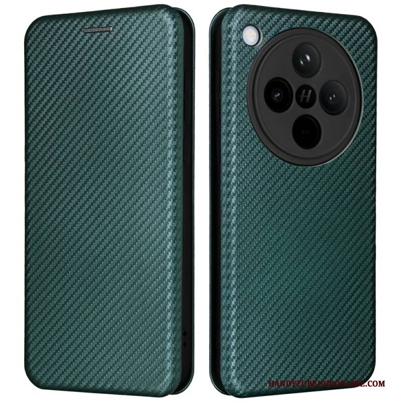 Flip Case Oppo Find X8 Handyhülle Carbonfaser