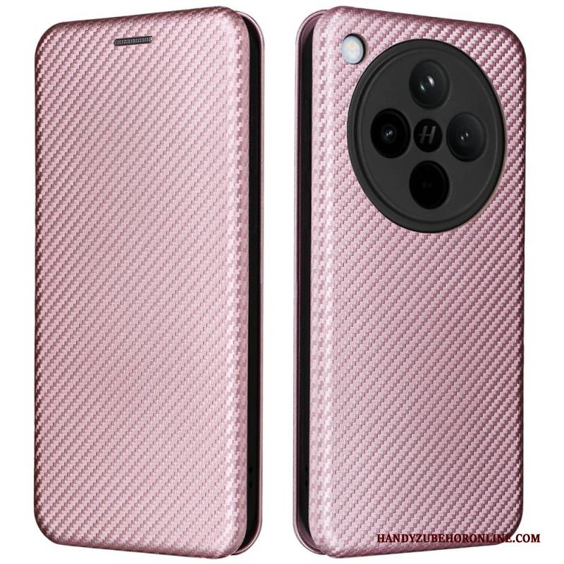 Flip Case Oppo Find X8 Handyhülle Carbonfaser
