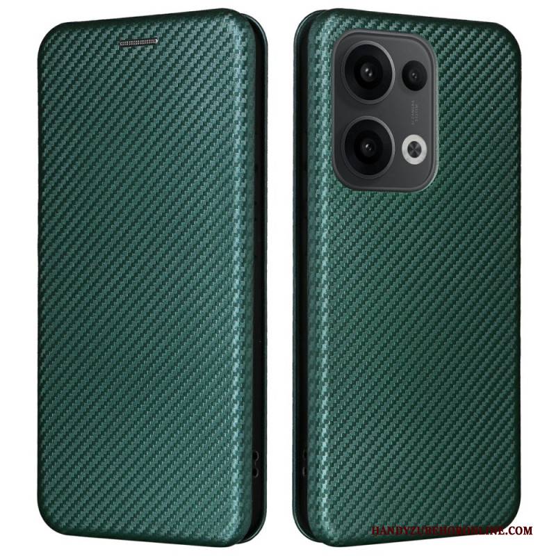 Flip Case Oppo Reno 13 5g Handyhülle Carbonfaser