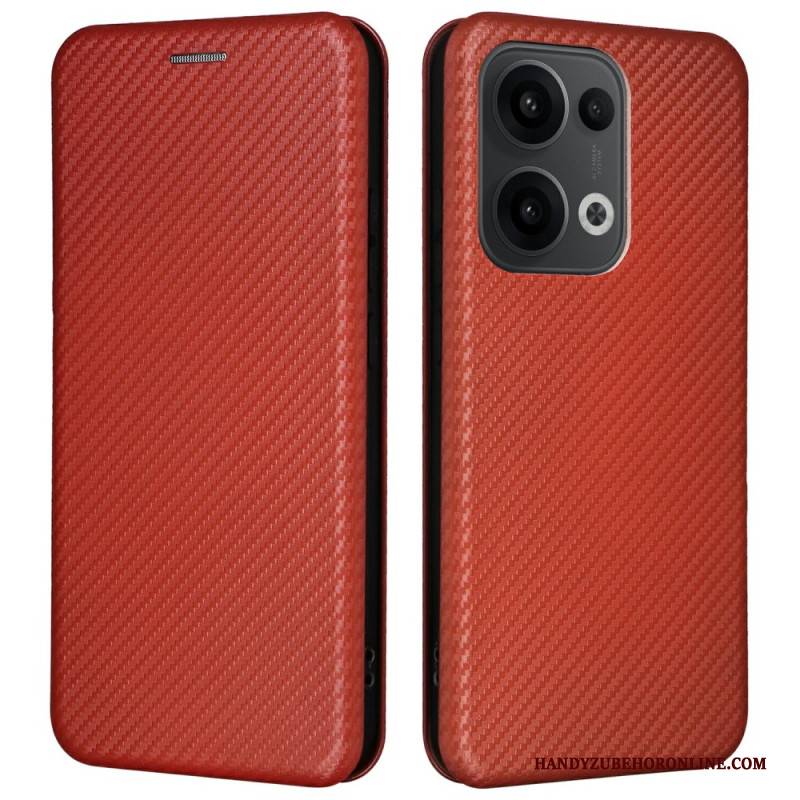 Flip Case Oppo Reno 13 5g Handyhülle Carbonfaser