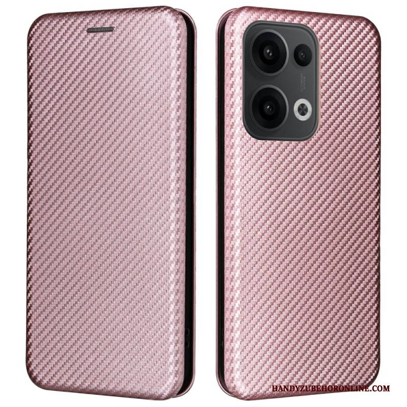 Flip Case Oppo Reno 13 5g Handyhülle Carbonfaser