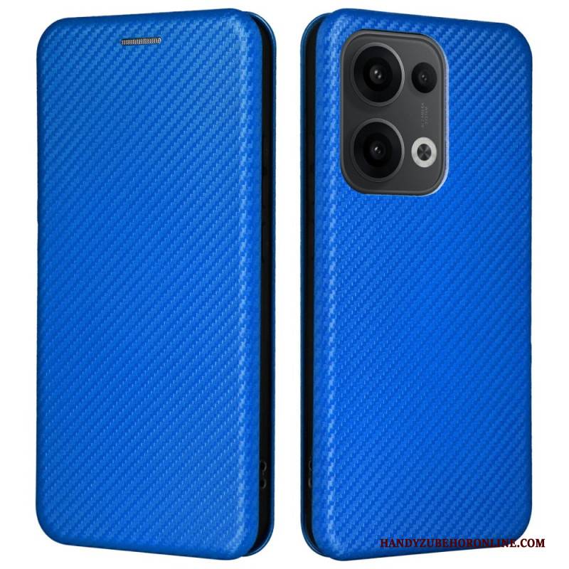 Flip Case Oppo Reno 13 5g Handyhülle Carbonfaser