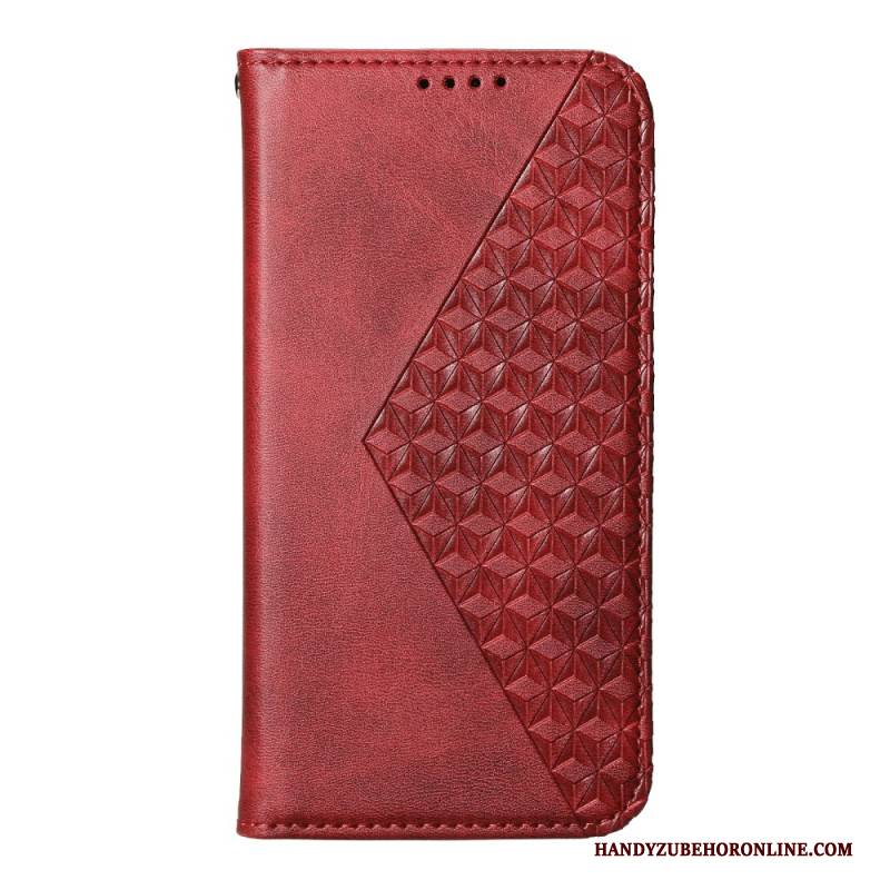 Flip Case Oppo Reno 13 5g Rautenmuster Mit Riemen