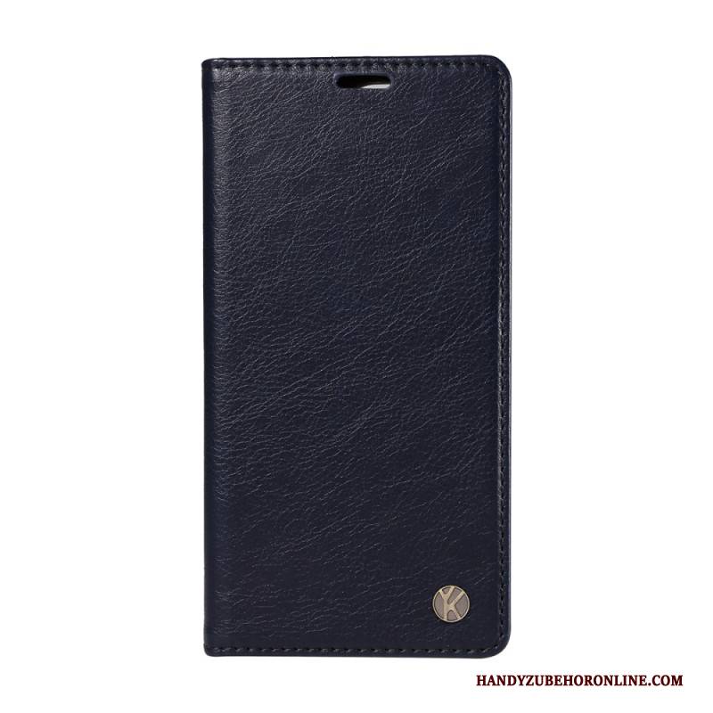 Flip Case Oppo Reno 14 Pro 5g Yikatu Gewachstes Kunstleder