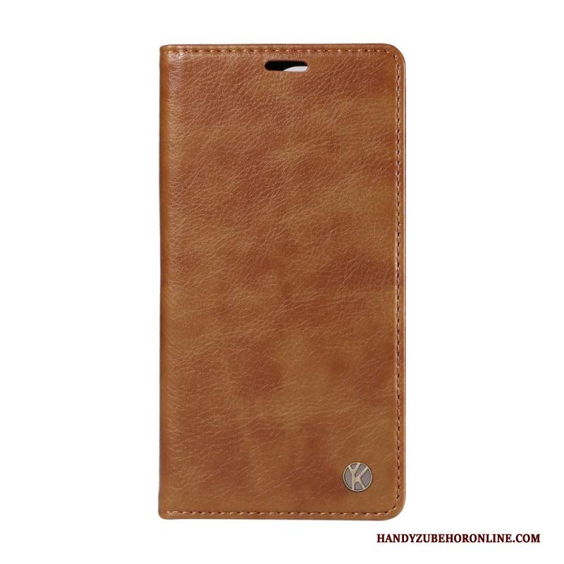 Flip Case Oppo Reno 14 Pro 5g Yikatu Gewachstes Kunstleder