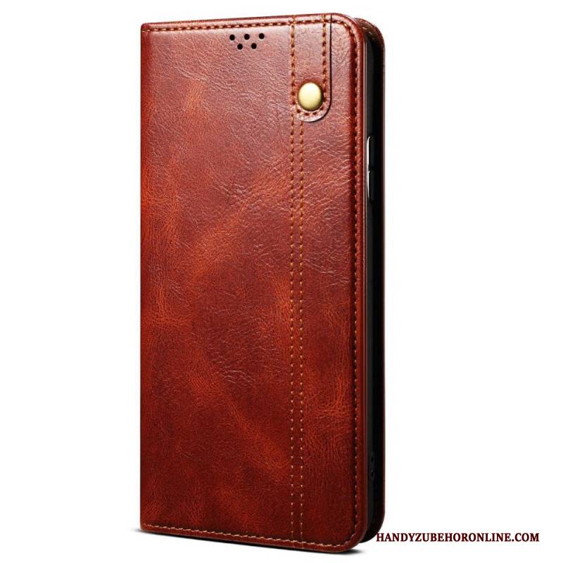 Flip Case Realme 14 5g Gewachstes Kunstleder