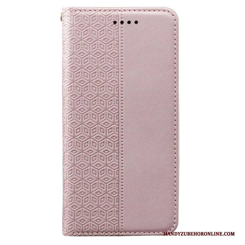 Flip Case Realme 14 5g Karierter Rand Und Riemen