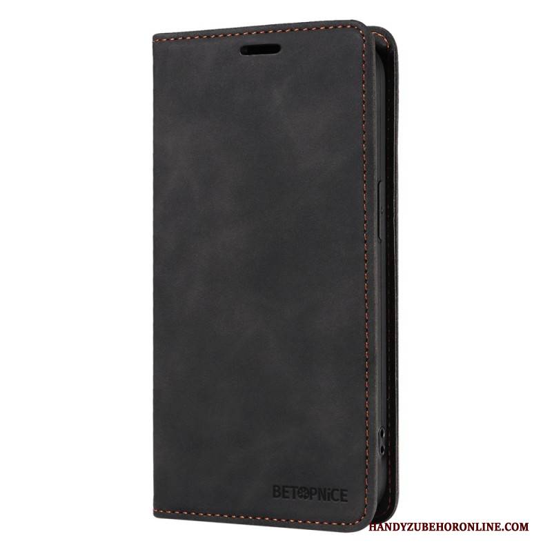 Flip Case Realme 14 Pro 5g Handyhülle Klassisches Wildleder Mit Rfid-schutz