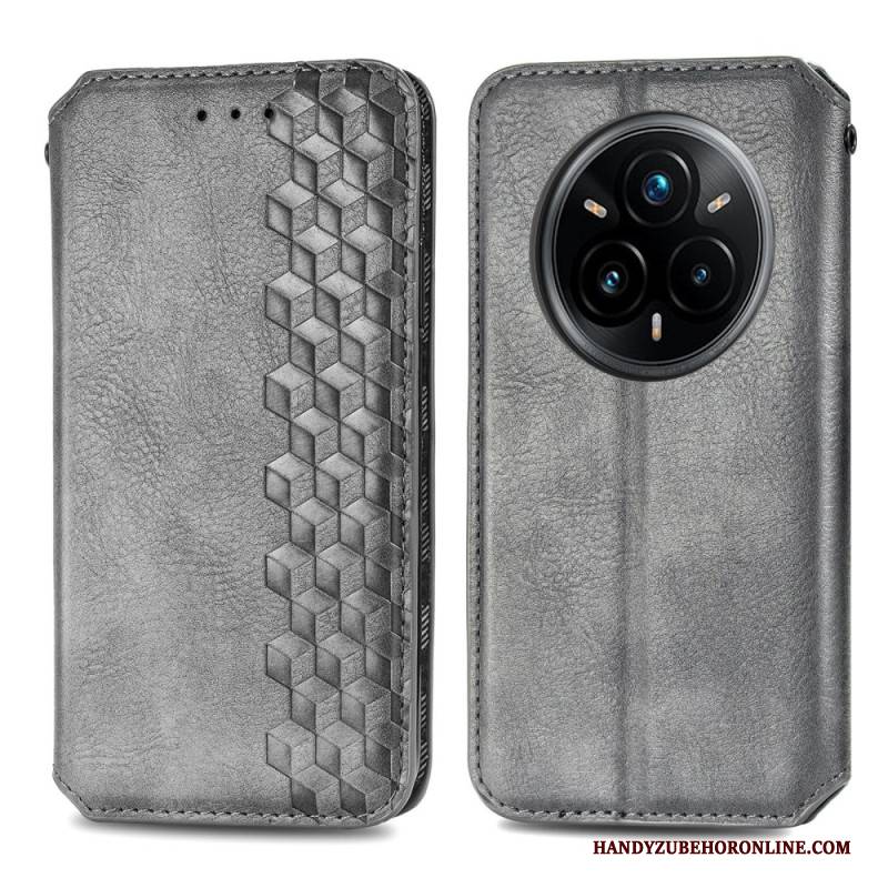 Flip Case Realme 14 Pro 5g Handyhülle Rautenmuster In Wildlederoptik