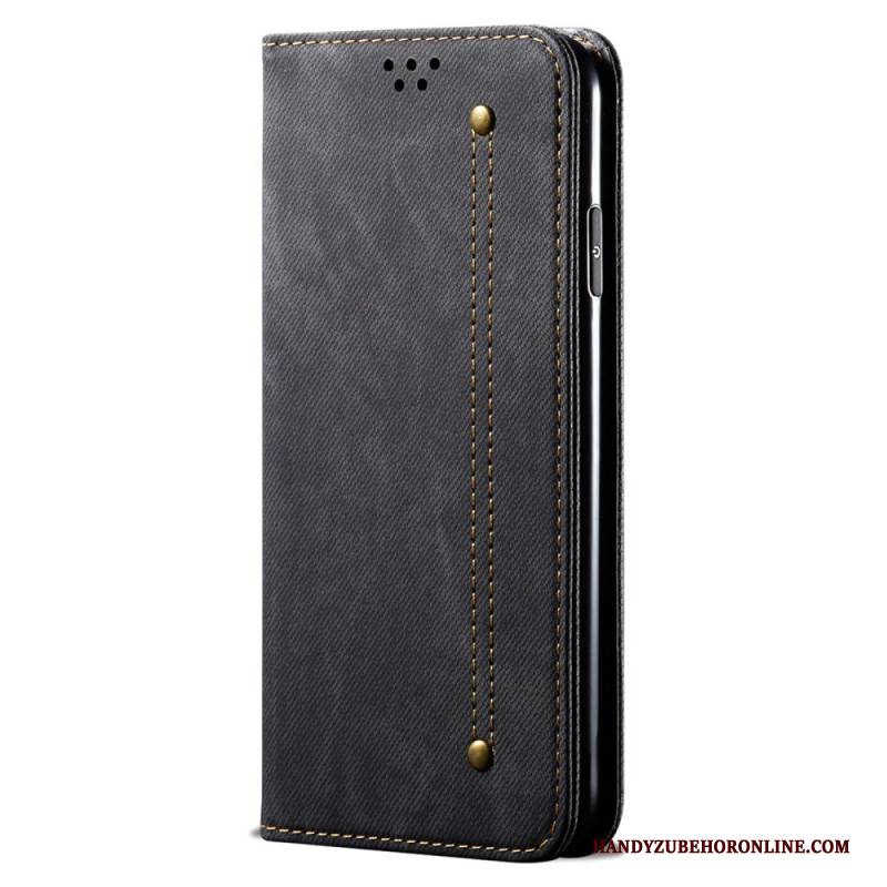 Flip Case Realme C55 Handyhülle Denim-stoff