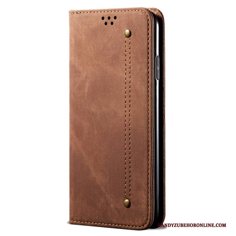 Flip Case Realme C55 Handyhülle Denim-stoff