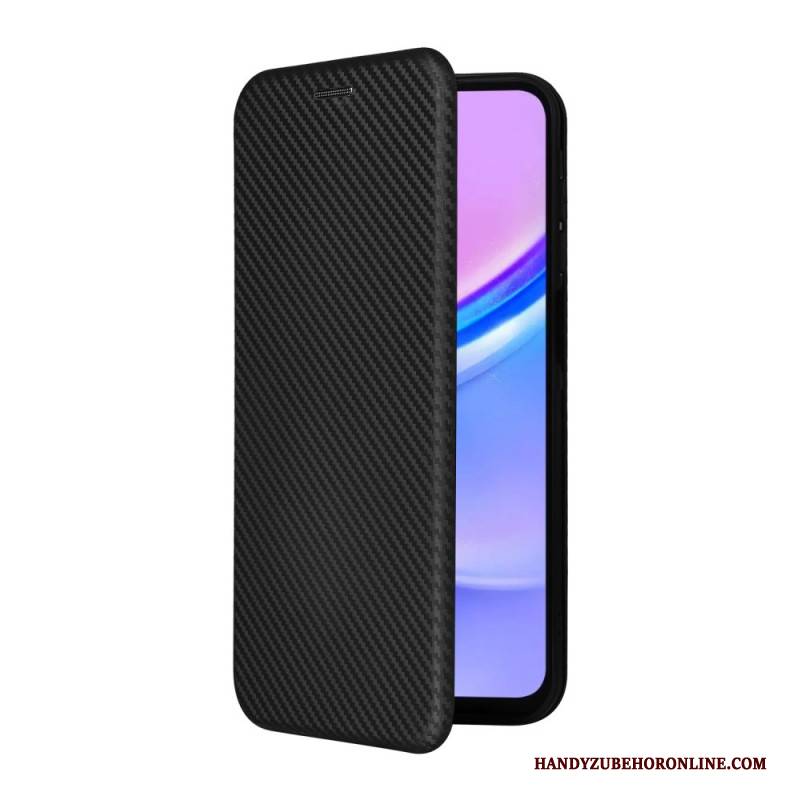 Flip Case Samsung Galaxy A17 4g / 5g Handyhülle Carbonfaser