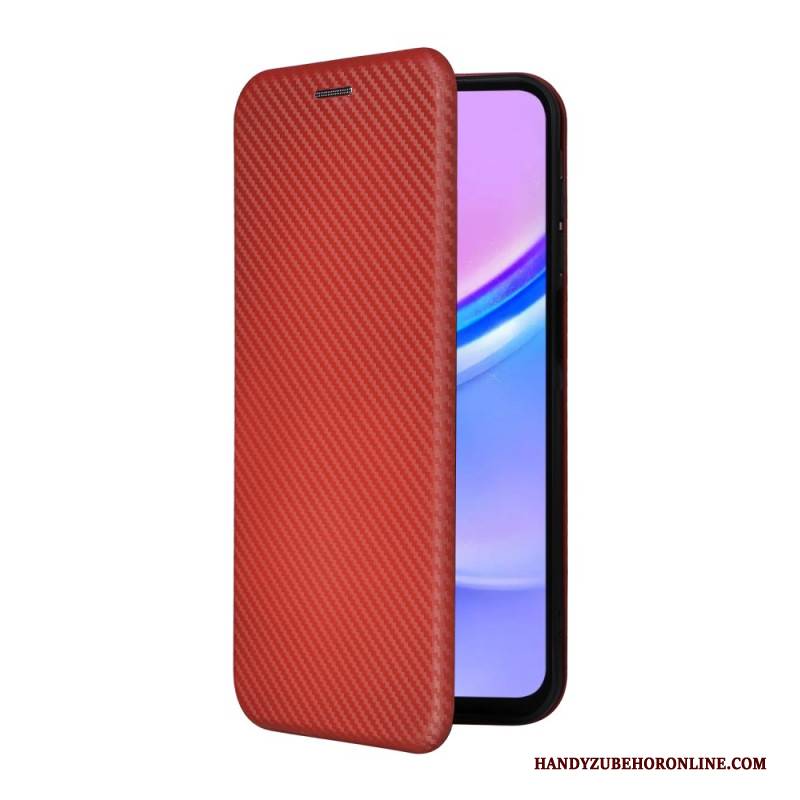 Flip Case Samsung Galaxy A17 4g / 5g Handyhülle Carbonfaser