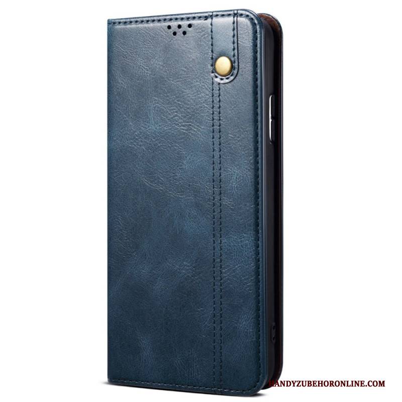 Flip Case Samsung Galaxy S25 5g Edge Gewachstes Kunstleder