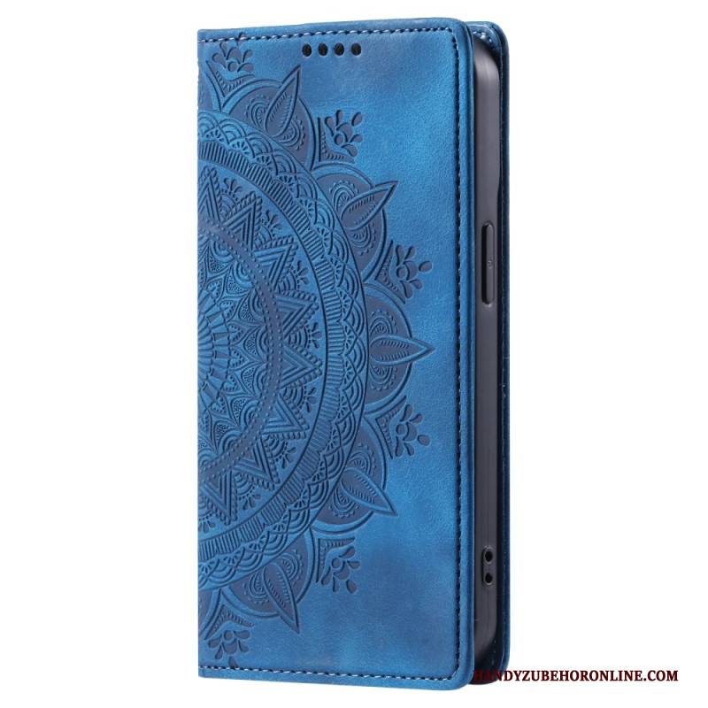 Flip Case Samsung Galaxy S25 5g Edge Mandala-wildleder-effekt