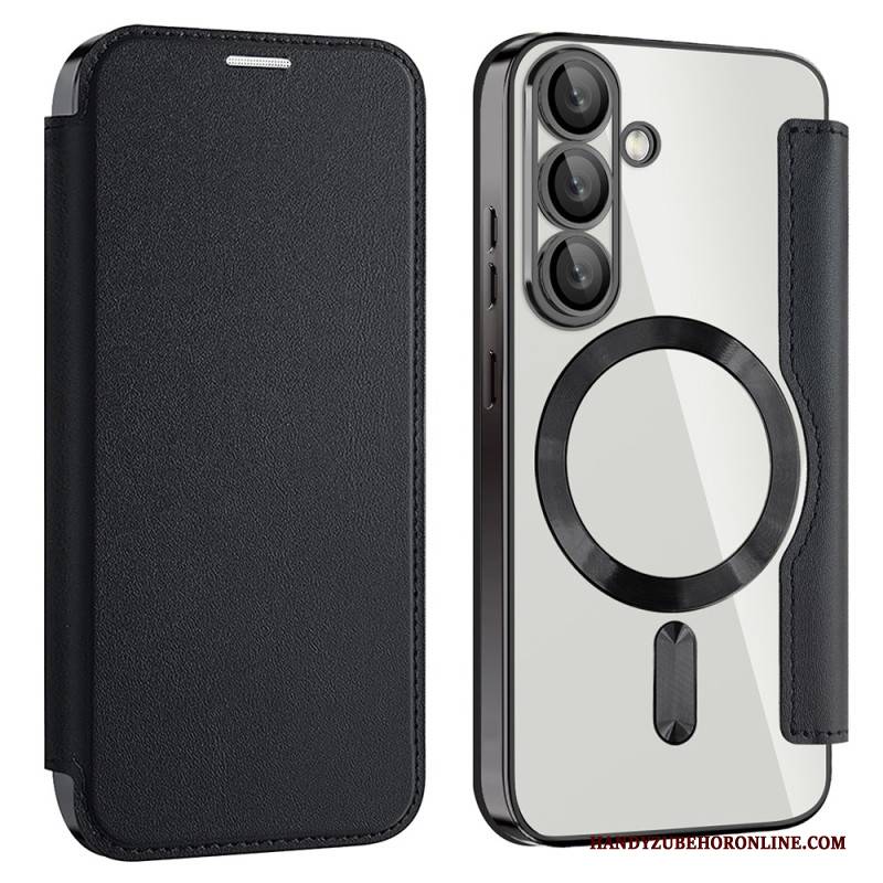 Flip Case Samsung Galaxy S25 5g Handyhülle Lederoptik Kompatibel Mit Magsafe Und Rfid-schutz