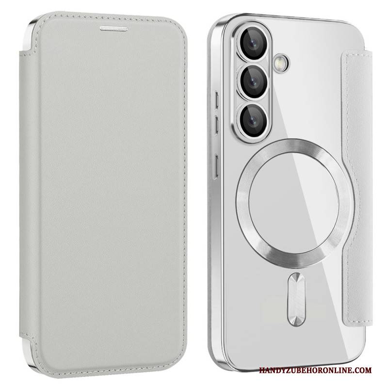 Flip Case Samsung Galaxy S25 5g Handyhülle Lederoptik Kompatibel Mit Magsafe Und Rfid-schutz