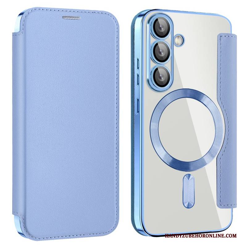 Flip Case Samsung Galaxy S25 5g Handyhülle Lederoptik Kompatibel Mit Magsafe Und Rfid-schutz