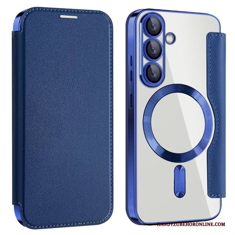 Flip Case Samsung Galaxy S25 5g Handyhülle Lederoptik Kompatibel Mit Magsafe Und Rfid-schutz