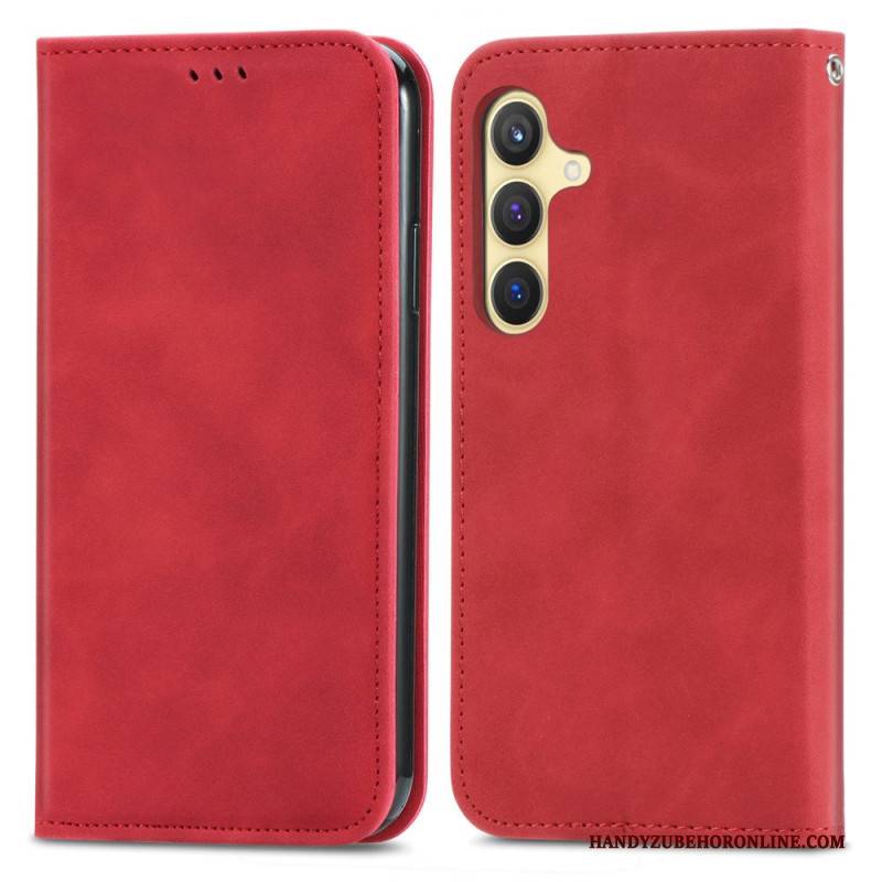 Flip Case Samsung Galaxy S25 5g Wildlederoptik