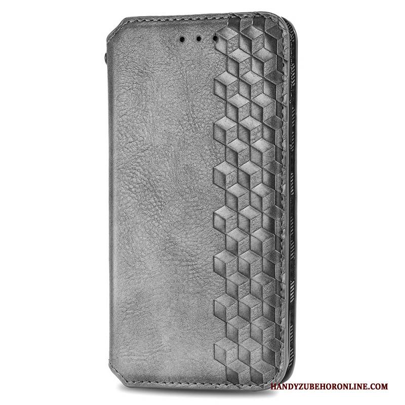 Flip Case Vivo V40 5g Handyhülle Wildlederoptik Mit Rautenmuster