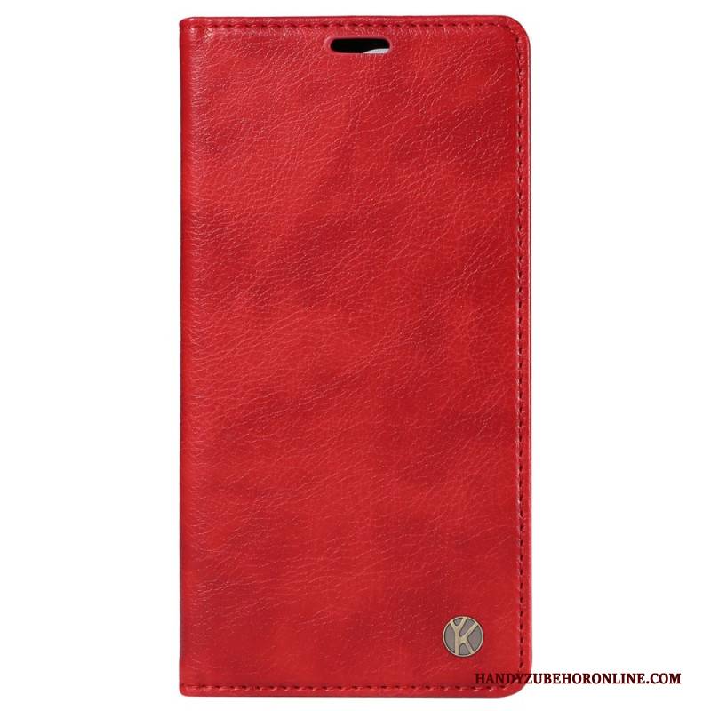 Flip Case Vivo V40 5g Vintage-effekt Yikatu