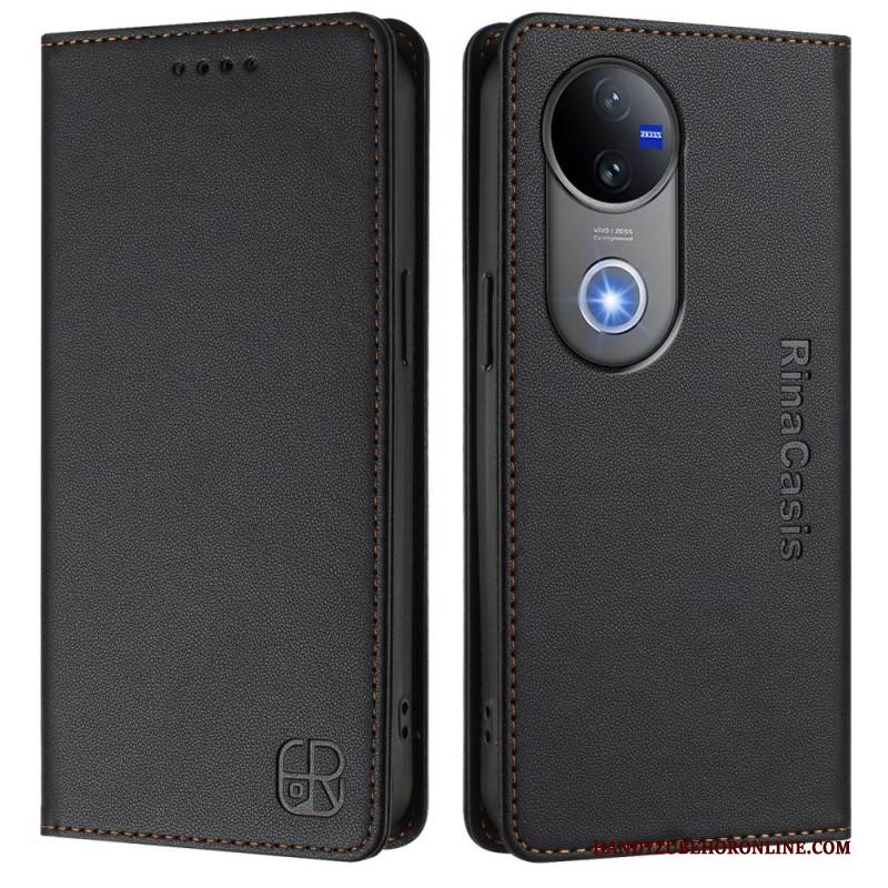 Flip Case Vivo V50 5g Handyhülle Rfid-schutz Und Verstellbarer Ständer
