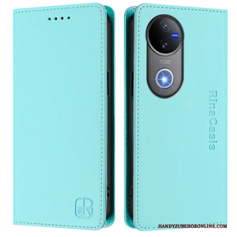 Flip Case Vivo V50 5g Handyhülle Rfid-schutz Und Verstellbarer Ständer