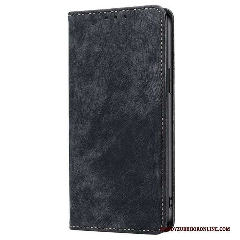 Flip Case Vivo V50 5g Handyhülle Vintage-wildlederoptik