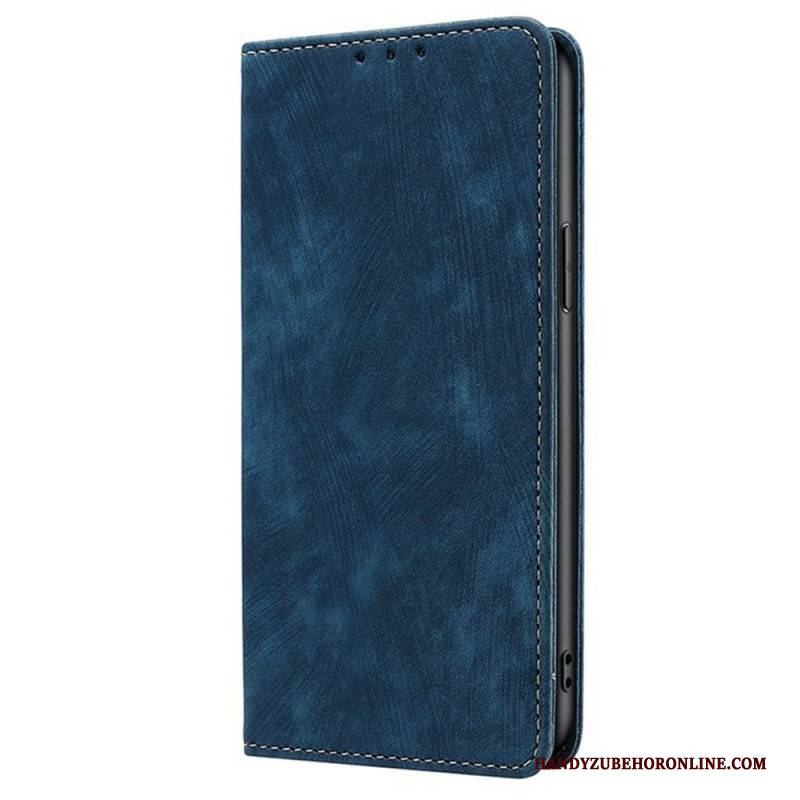 Flip Case Vivo V50 5g Handyhülle Vintage-wildlederoptik