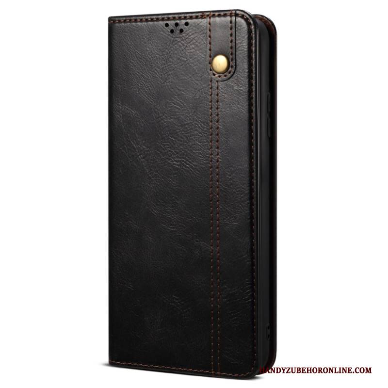 Flip Case Vivo X100 Pro Gewachstes Kunstleder