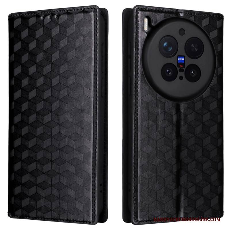 Flip Case Vivo X300 Pro Rautenmuster