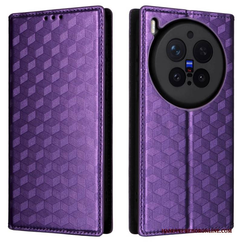 Flip Case Vivo X300 Pro Rautenmuster