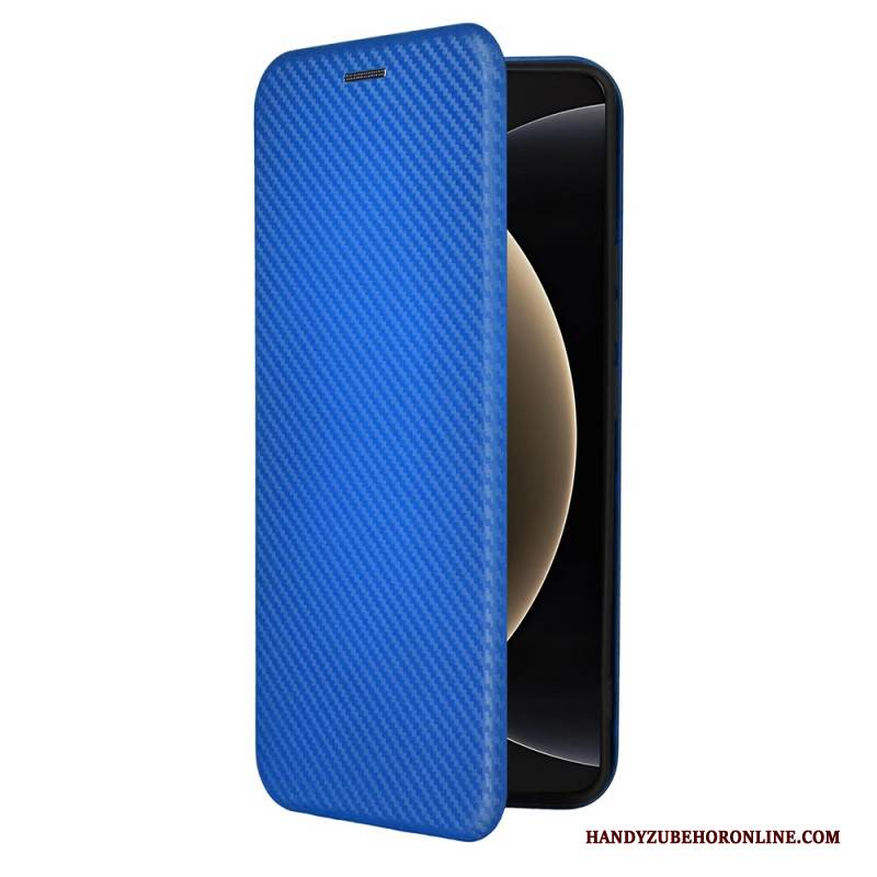 Flip Case Xiaomi 15 Ultra Gebürstete Kohlefaser