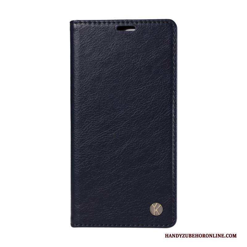 Flip Case Xiaomi 15 Ultra Handyhülle Yikatu Litschi-imitat Leder